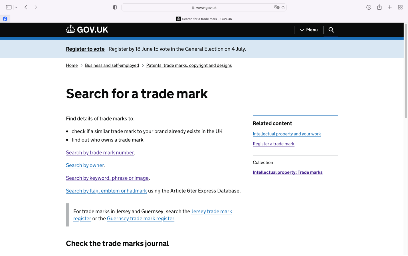 trademark search UK